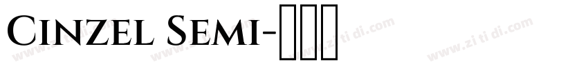 Cinzel Semi字体转换